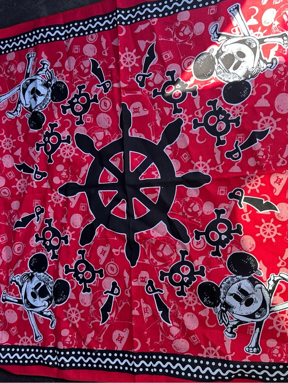 Disney Cruise Line Pirate Night Red Bandana